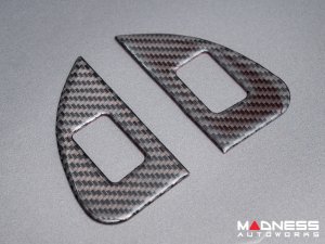 Alfa Romeo Giulia Window Switch Trim Kit - Carbon Fiber - Flexible / Self Adhesive 